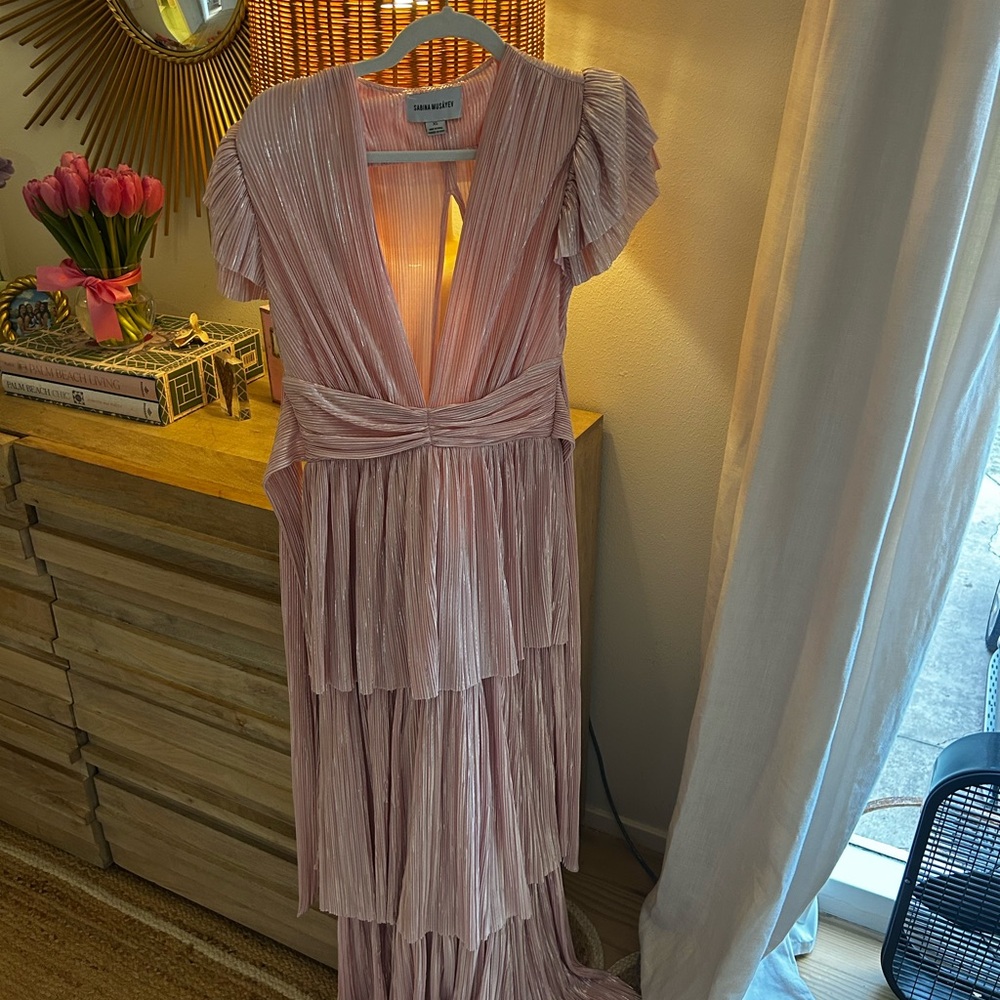 Sabina Musayev Light Pink Maxi Dress size xs - Picture 4 of 7